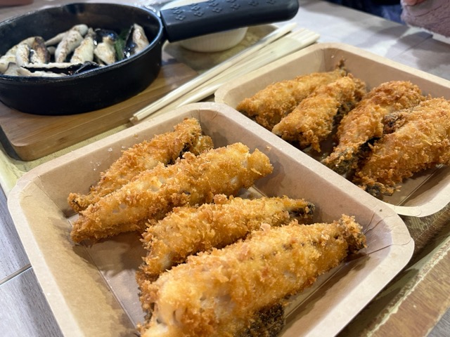 うみファームで釣った魚をフライに